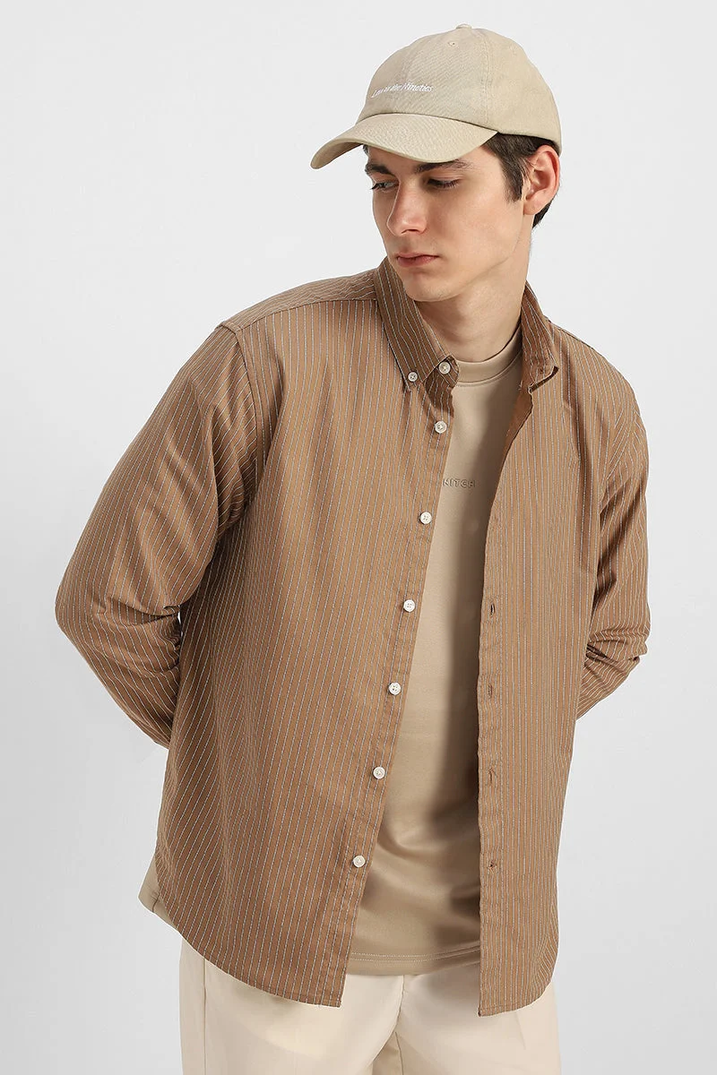 سنيتش 100% Cotton Stripes Shirt